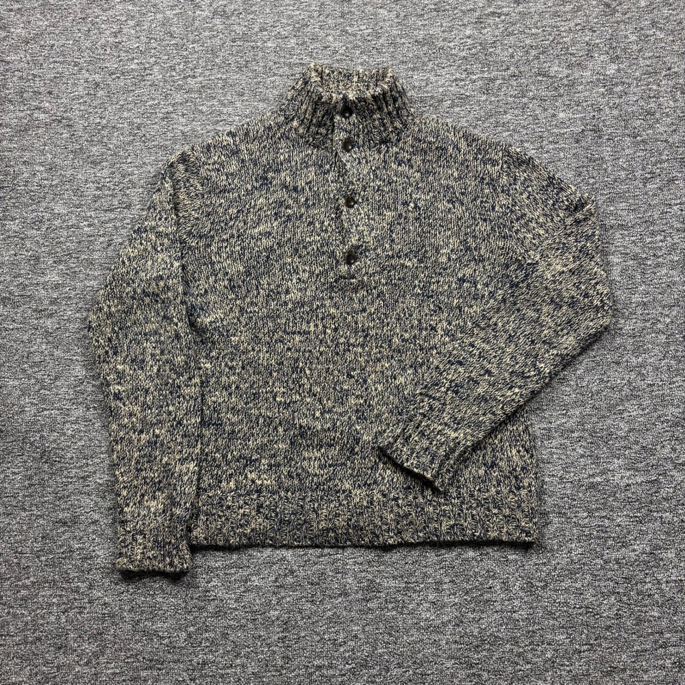 Vintage 2000s Polo Ralph Lauren Multicolor Mock Neck Knit Sweater Size Large